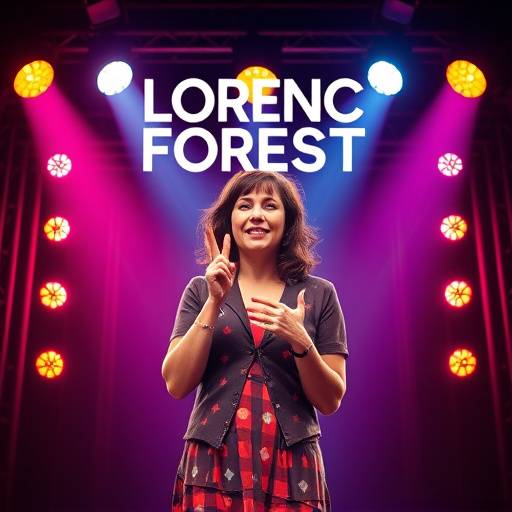 Affiche de 'Florence Foresti - Mother Fucker', un spectacle de stand-up corrosif et hilarant.