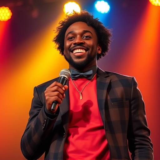 Affiche du one-man-show 'Ahmed Sylla - Avec un grand A', un spectacle plein d'énergie et d'humour.
