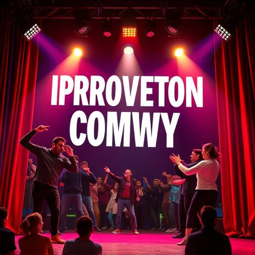 Affiche du spectacle d'improvisation 'Les Z'Improlocco', un spectacle interactif et spontané.