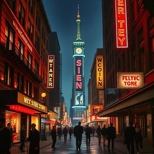 Affiche du spectacle 'West Side Story', une comédie musicale intemporelle qui revisite l'histoire de Roméo et Juliette dans le contexte des gangs new-yorkais des années 50.